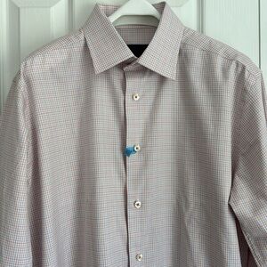 David Donahue Men’s Trim Fit Long Sleeved Button Up Cotton Shirt 16.5 - 34/35